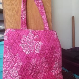 Vera Bradley Stamped Paisley  Tote Shoulder Bag